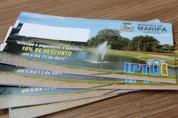 O pagamento do imposto poderá ser feito em qualquer agência bancária ou lotérica até o vencimento.(Foto: Assessoria)