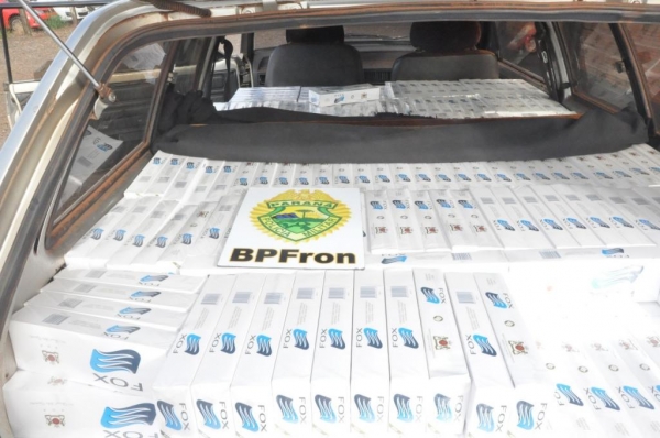 A apreensão foi  na PR 467. (Foto: BPFRON)