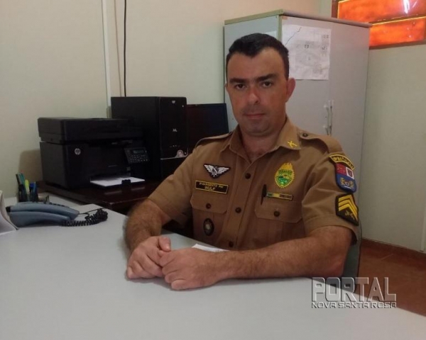 Comandante da Polícia Militar de Maripá, Sargento Wulf. (Foto: PM)