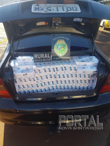 Um veículo foi detido. (Foto: PM)