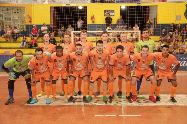 Equipe do Nova Santa Rosa Futsal. (Foto: Divulgação)