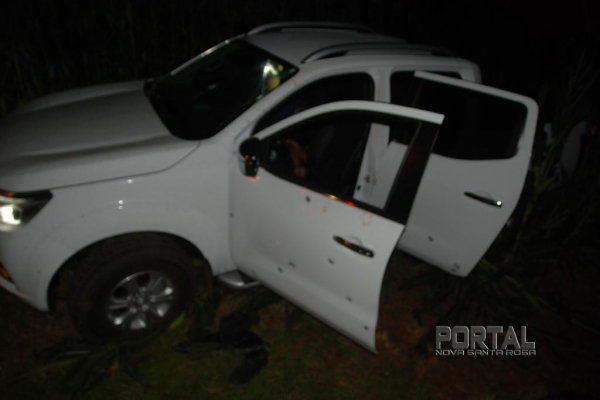Polícias trocaram tiros com os bandidos. (Foto: Portal Palotina)