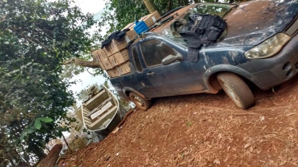 Todo material apreendido foi encaminhado a PF. (Foto: Assessoria)