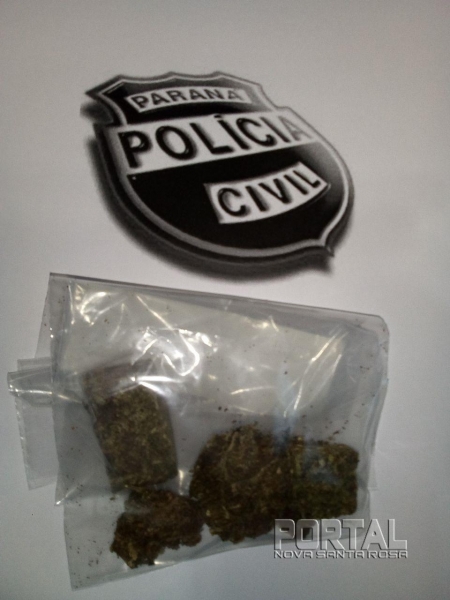 20,6 gramas de maconha foram apreendidas. (Foto: Polícia Civil)