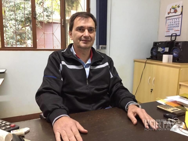 Presidente da Acinsar, Omir Hettwer. (Foto: Portal Nova Santa Rosa)