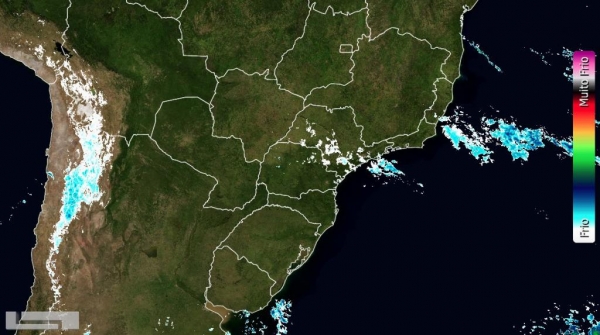 Para Nova Santa Rosa a temperatura máxima deve chegar aos 25°C. (Foto: Simepar)