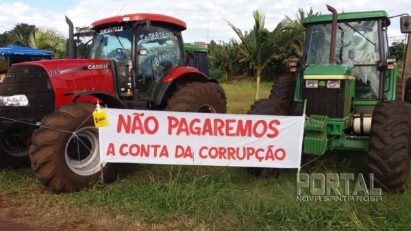 Vários manifesações foram registradas nesta manhã. (Fotos: Marechal News/Portal Nova Santa Rosa)