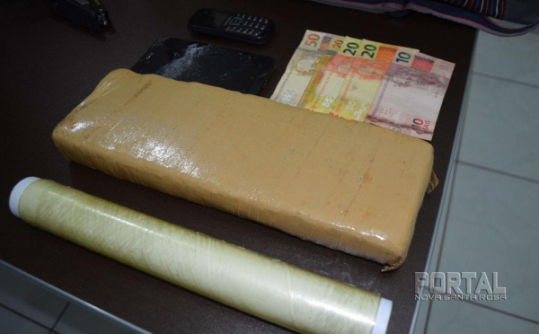 O homem de 34 anos recebeu voz de prisão por tráfico de drogas e violência doméstica. Foto: Bogoni)