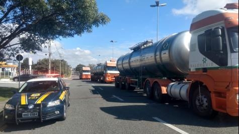 As escoltas foram feitas por equipes da Polícia Rodoviária Federal. (Foto: PRF)