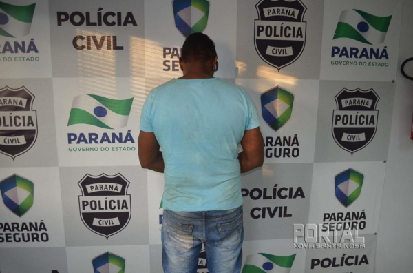 O homem foi preso. (Foto: Bogoni)