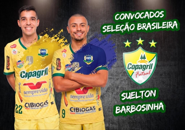 Suelton e Barbosinha foram convocados para defenderem o Brasil. (Foto: Assessoria)