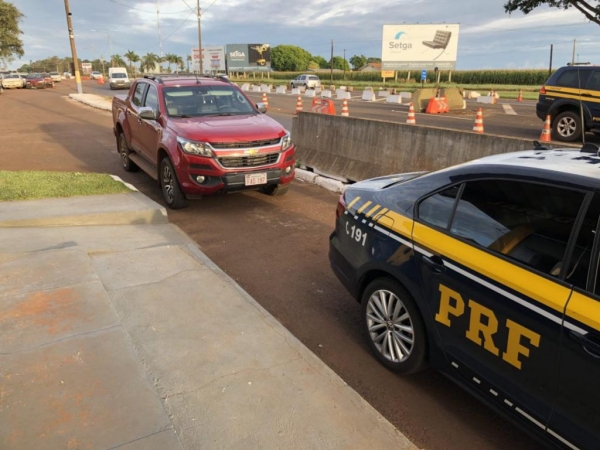 O condutor paraguaio foi preso.(Foto:PRF)