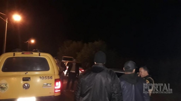 Os indivíduos dispararam tiros contra a equipe policial (Foto: PM )