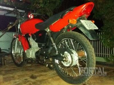 A moto foi recuperada pela madrugada. (Foto: Marechal News)