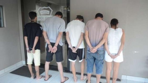 Entre eles havia um homem foragido da Cadeia de Maringá. (Foto: Catve)