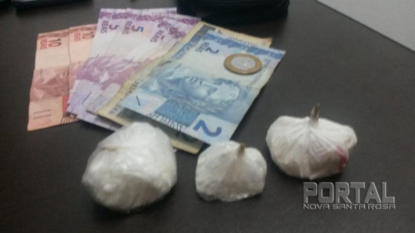 A cocaína contabilizou 25 gramas. (Fotos: ROTAM)