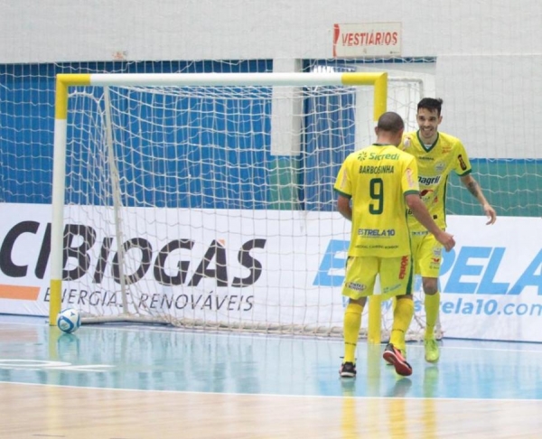 Os atletas da Copagril Futsal, junto com os demais jogadores convocados, terão dois jogos diante da Argentina. (Foto: Assessoria)