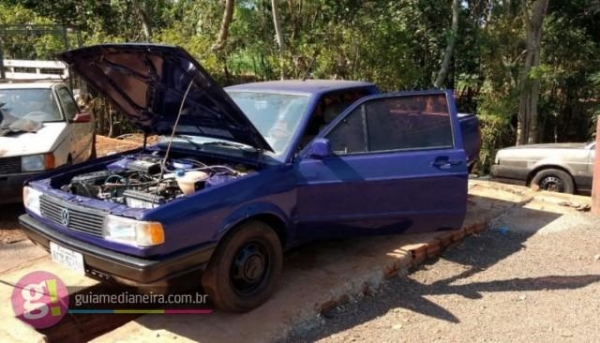 Um veículo que ainda não havia ainda sido desmontado chamou a atenção dos policiais. (Foto: Polícia Civil)