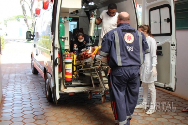 O jovem não resistiu aos ferimentos e faleceu no hospital. (Foto: Portal Nova Santa Rosa)
