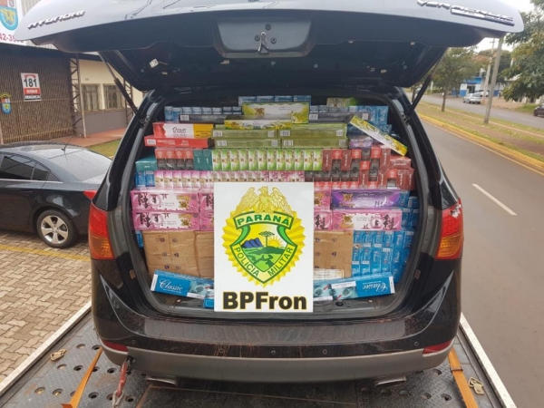 A apreensão foi na PR 323. (Fotos: BPFron)