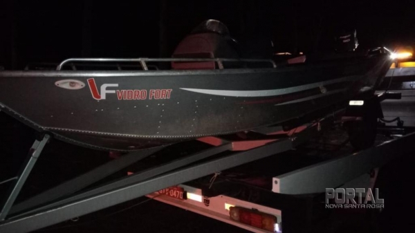 Lancha recuperada. (Foto: PM)