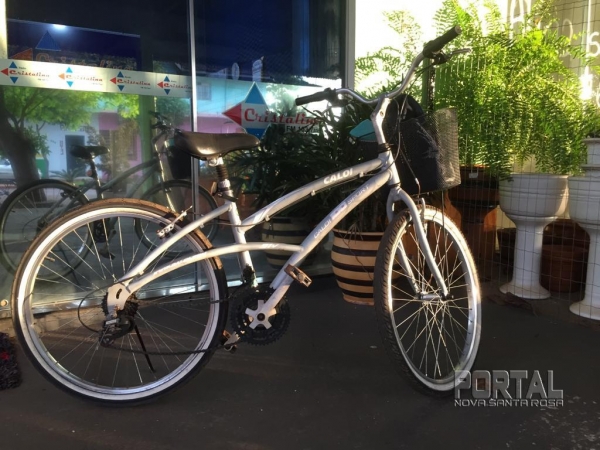 A bicicleta foi entregue a proprietária. (Fotos: Portal Nova Santa Rosa)