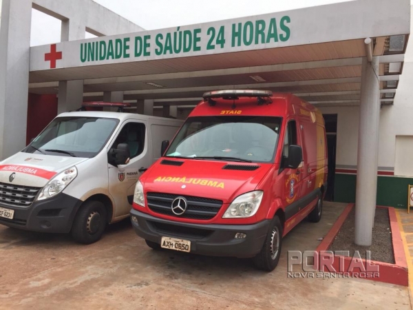 A vitima foi atendida pelos médicos do 24 Horas. (Foto: Márcio Cerny/Marechal News)