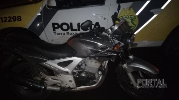 A moto foi furtada nesta segunda-feira. (Foto: PM)