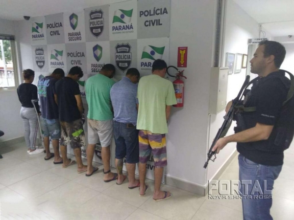A Operação Toledo Segura aprendeu sete suspeitos no decorrer da semana.(Foto: Bogoni/Radar B.O./Catve)