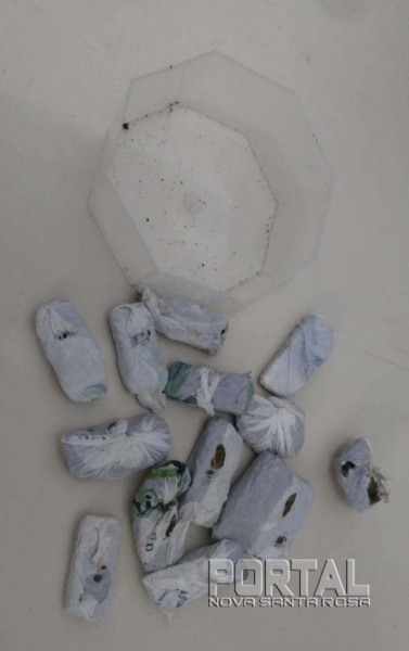 A droga e a bike foram apreendidas. (Fotos: Bogoni/Radar BO/Catve) 