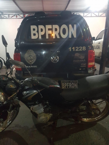 A moto foi furtada dia 07. (Foto: BPFron)