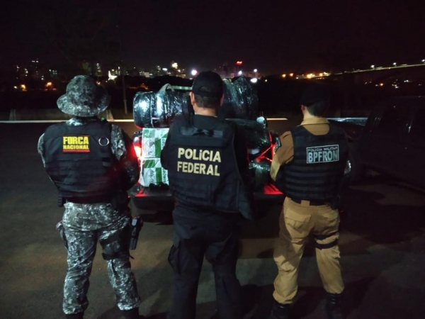 A apreensão aconteceu as margens do Rio Paraná. (Foto: BPFron)