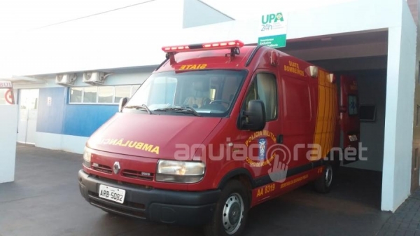 Homem fica ferido ao cair de laje (Foto: Fernanda Bourscheidt/AquiAgora.net )