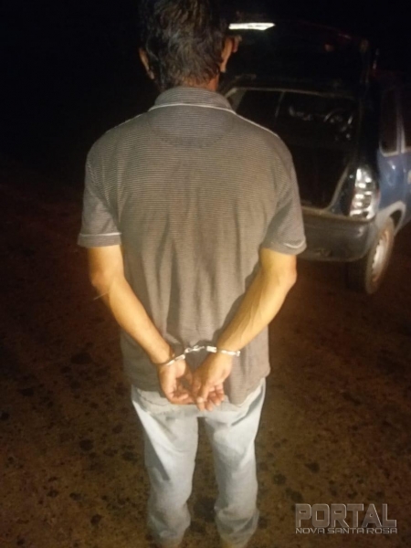 O homem recebeu voz de prisão e foi encaminhado para a 47ª DRP de Marechal Cândido Rondon. (Foto: Click Mercedes)