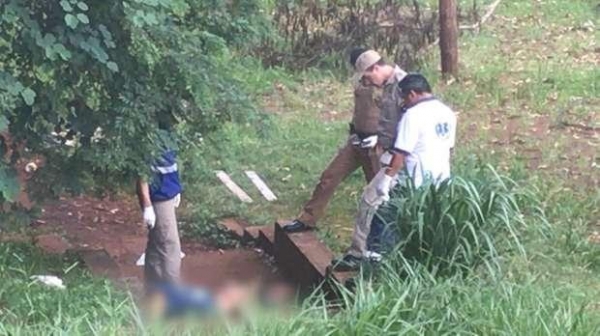 A vítima foi identificada como Diogo Estingelin Cezario de 26 anos.(Foto: Catve)