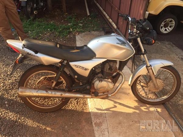 Moto recuperada. (Foto: Portal Palotina)