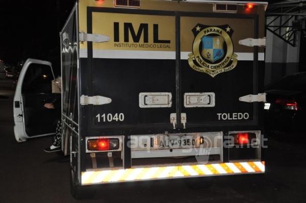 IML de Toledo foi acionado em função da morte do trabalhador (Foto: Cristine Kempp/AquiAgora.net )