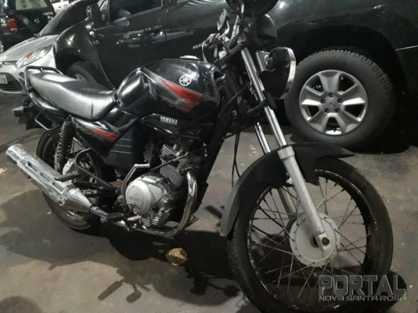 Moto recuperada; (Foto: PM)
