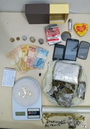 Todo material aprendido foi encaminhado para a delegacia. (Fotos: PM)