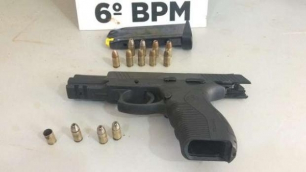 Suspeito foi detido e levado para a 15ªSDP de Cascavel. (Foto: PM)