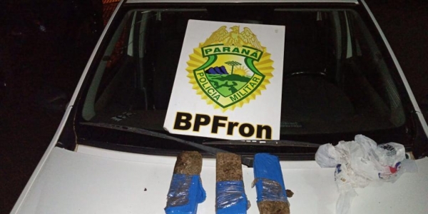 2,334 kg da droga foram apreendidos. (Foto: BPFron)