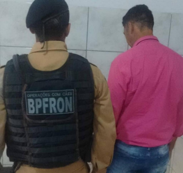 Somente as iniciais do nome do homem foi divulgado pela polícia. (Foto: BPFron)