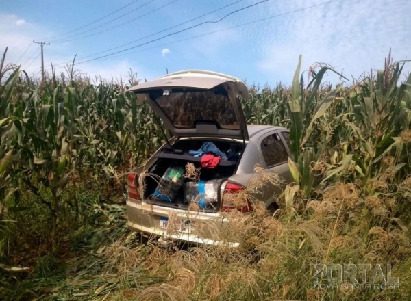 O Astra foi roubado em Francisco Alves. (Foto: Bogoni/Radar BO/Catve)