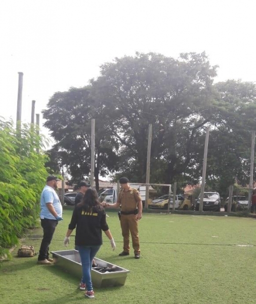 O homem foi brutalmente assassinado. (Foto: PM)