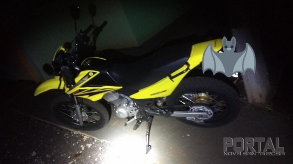 Moto recuperada. (Foto: Divulgação)