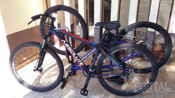 Bicicletas recuperadas. (Foto: Portal Nova Santa Rosa)