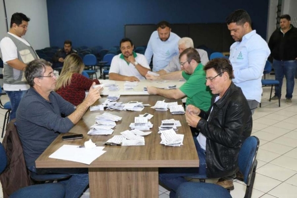 Ao todo, 5.697 funcionários votaram e a contagem dos votos aconteceu na sede do sindicato Sintrascoopa na cidade de Palotina (Foto: Assessoria )