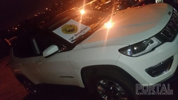 Veículo recuperado pela PM. (Foto: Divulgação PM)