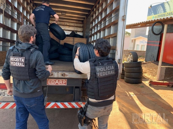 O contrabando foi encaminhado a Receita Federal da cidade de Cascavel.(Foto: Divulgação Polícia Federal)