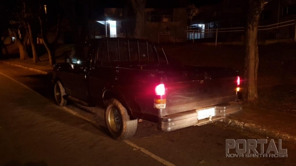 A caminhonete foi furtada em Marechal Rondon. (Foto: Colaborador)